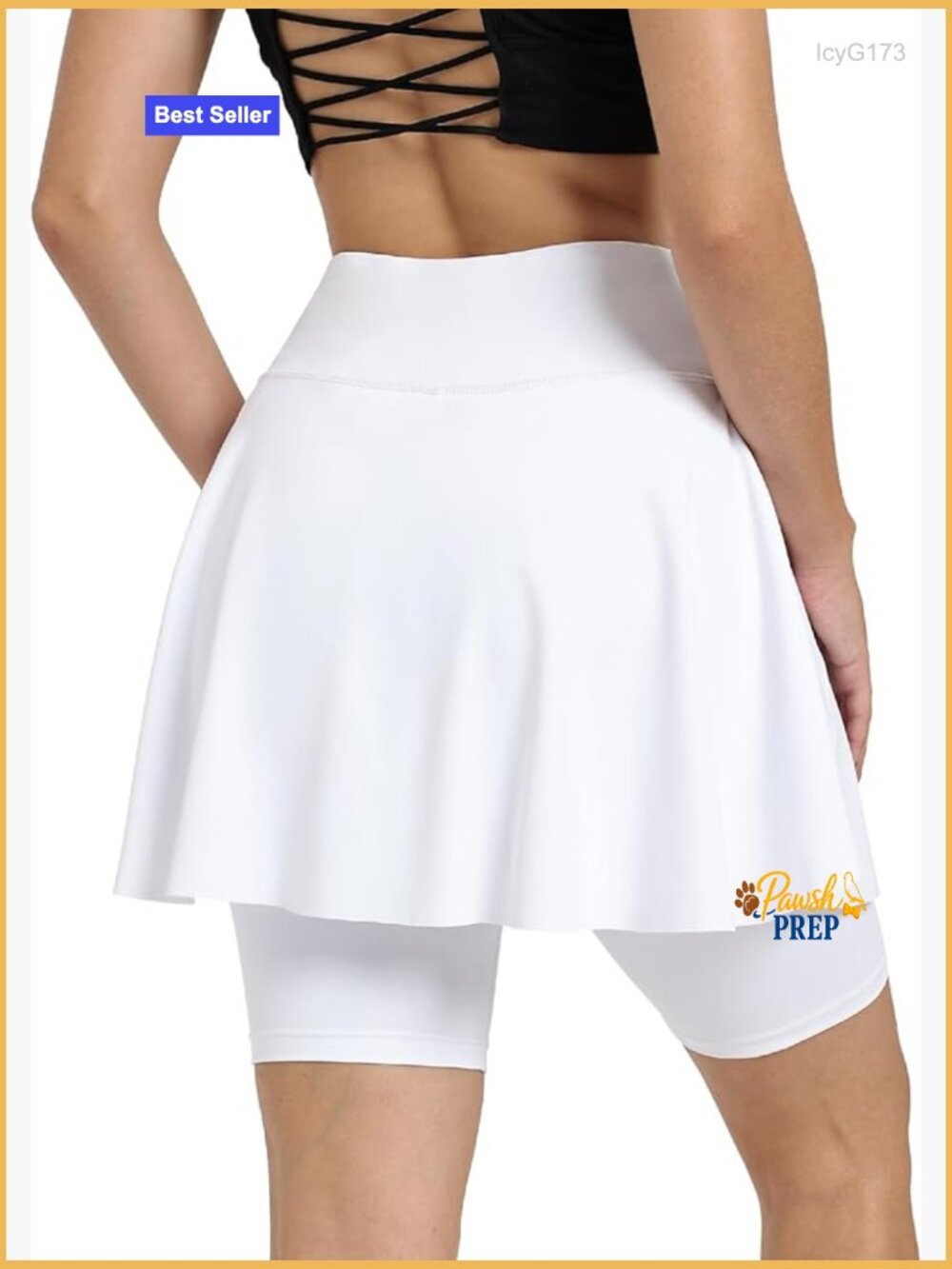 Women Athletic Skort With Shorts (Shorts Longer Than Skirt) Pockets